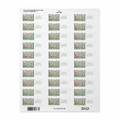 Enchanted Woodland Forest Creatures Baby shower Etiket (Full Sheet)