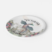 Enchanted Woodland Forest Dragon Birthday Papieren Bordje (Gekanteld)