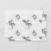 Enchanted Woodland Forest Dragon - Info-kaart RSVP Kaartje (Achterkant)