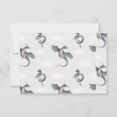 Enchanted Woodland Forest Dragon RSVP-kaarten RSVP Kaartje (Achterkant)