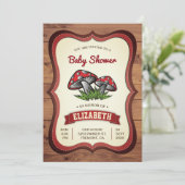 Enchanted Woodland Forest Mushrooms Baby shower Kaart (Staand voorkant)