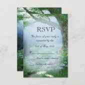Enchanted Woodland Forest Wedding RSVP (Voorkant / Achterkant)