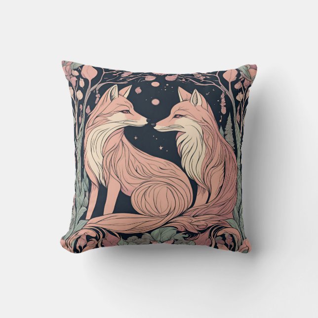 Enchanted Woodland Fox D10 Kussen (Voorkant)