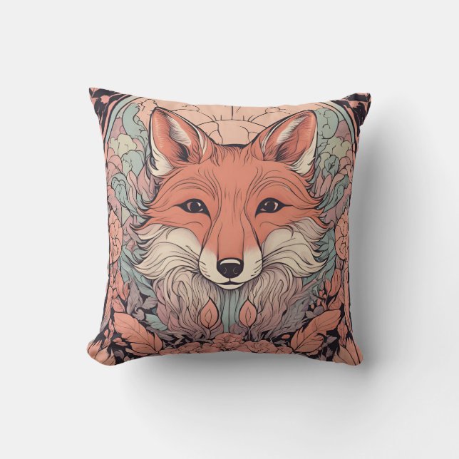 Enchanted Woodland Fox D13 Kussen (Voorkant)