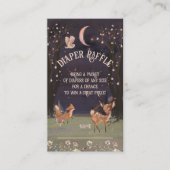 Enchanted Woodland Moonlight Baby Luier Raffle Visitekaartje (Voorkant)