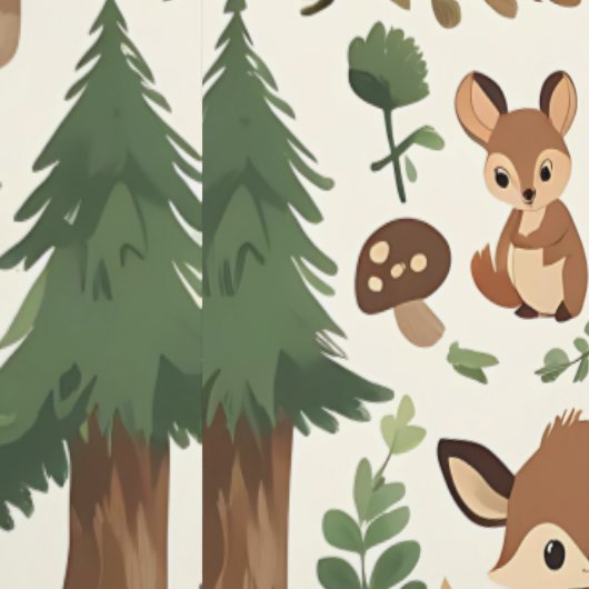 Enchanted Woodland Nursery Zelfklevend Behang (Zoom)