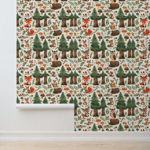 Enchanted Woodland Nursery Zelfklevend Behang