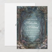 Enchanted Woodland Path Wedding Kaart (Voorkant / Achterkant)