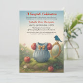 Enchanted Woodland Princess Baby Shower Fairytale Kaart (Staand voorkant)