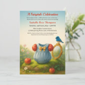 Enchanted Woodland Princess Baby Shower Fairytale  Kaart (Staand voorkant)
