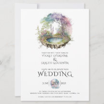 Enchanted Woodland Waterverf Wedding