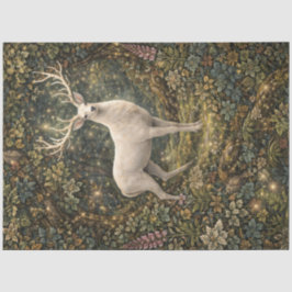 Enchanted Woodland White Stag Tissue Paper Tissuepapier