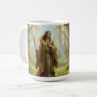  Enchanted Woodland Wizard Fantasy Art Koffiemok