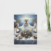 Enchanted Yule Celebration Flat Holiday Card Kaart (Voorkant)