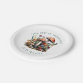 EnchantedForest Paddenstoelen Baby shower Papier B Papieren Bordje (Gekanteld)