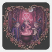 EnchantedFrogWitch Vierkante Sticker (Voorkant)