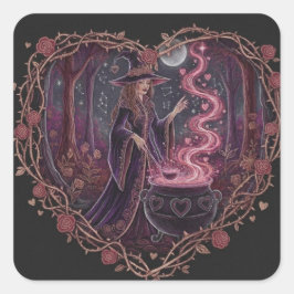EnchantedHeart Vierkante Sticker