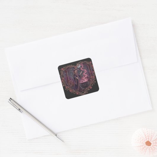 EnchantedHeart Vierkante Sticker (Envelop)