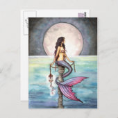 Enchanteerde Zee Mermaid Fantasy Art Briefkaart (Voorkant / Achterkant)