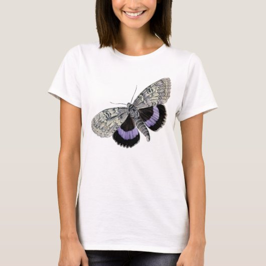 Enchanterende cornflower blauwe  vlinder T-Sh T-shirt (Voorkant)