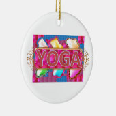 Enchanterende energieafdrukken voor YOGA Keramisch Ornament (Rechts)