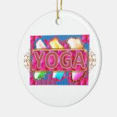 Enchanterende energieafdrukken voor YOGA Keramisch Ornament (Links)