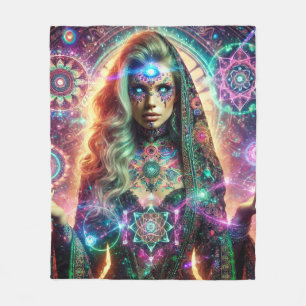 Enchanterende godin fleece deken