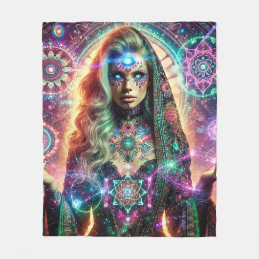 Enchanterende godin fleece deken (Voorkant)