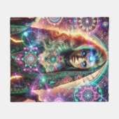 Enchanterende godin fleece deken (Voorkant (Horizontaal))