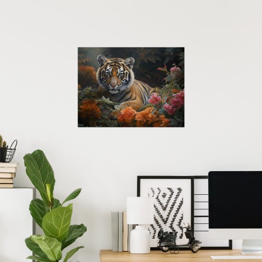 Enchanterende Oerwoud-krab - Magische Waterverf ti Poster (Thuiskantoor)