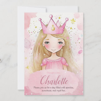 Enchanterende Princess Celebration Invitation Kaart