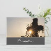 Enchanterende uitnodigingskaart met het Heilige Kr Kaart (Staand voorkant)