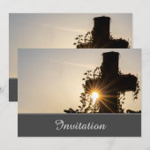 Enchanterende uitnodigingskaart met het Heilige Kr Kaart (Voorkant / Achterkant)