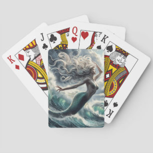 Enchanterende zeemeermin pokerkaarten