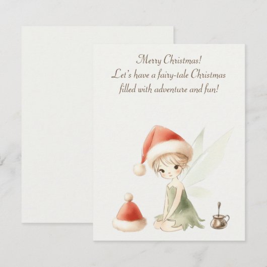 Enchanting and whimsical greeting card kaart (Voorkant / Achterkant)