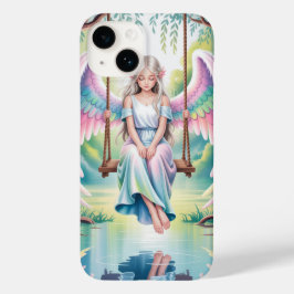 Enchanting Angel Girl op een schommel Case-Mate iPhone 14 Hoesje