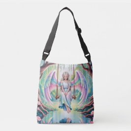 Enchanting Angel Girl op een schommel Crossbody Tas