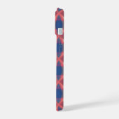 Enchanting Blue Plaid Phone Case iPhone 15 Case (Linkerkant)