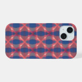 Enchanting Blue Plaid Phone Case iPhone 15 Case (Achterkant horizontaal)