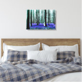 Enchanting Bluebell Forest Canvas Afdruk (Insitu (Slaapkamer))