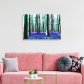 Enchanting Bluebell Forest Canvas Afdruk (Insitu (Woonkamer))