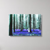 Enchanting Bluebell Forest Canvas Afdruk (Voorkant)