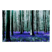 Enchanting Bluebell Forest Perfect Poster (Voorkant)