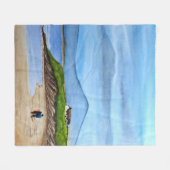 Enchanting Bluff beroemd gemaakt door The Zee Fleece Deken (Voorkant (Horizontaal))