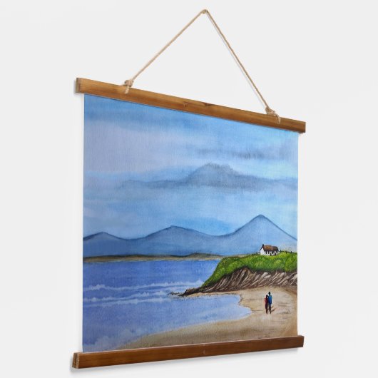 Enchanting Bluff beroemd gemaakt door The Zee Hangend Wandkleed (Gebogen)