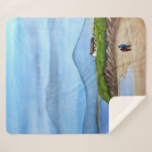 Enchanting Bluff beroemd gemaakt door The Zee Sherpa Deken (Voorkant (horizontaal))