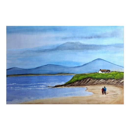 Enchanting Bluff by the Sea Foto Afdruk (Voorkant)