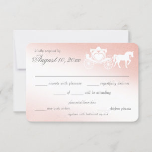 Enchanting Blush Fairy Tale Response Kaart