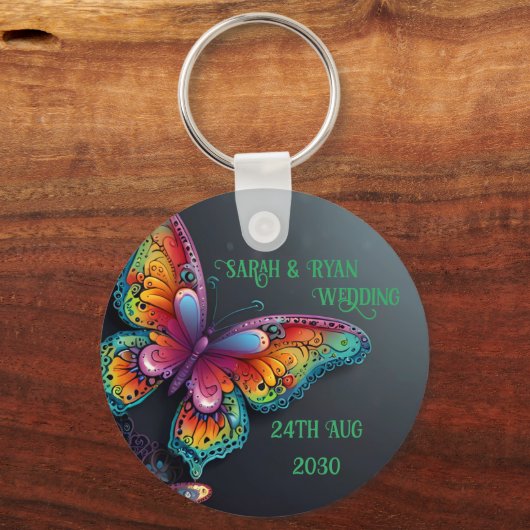 Enchanting Butterfly Bliss Sleutelhanger (Voorkant)
