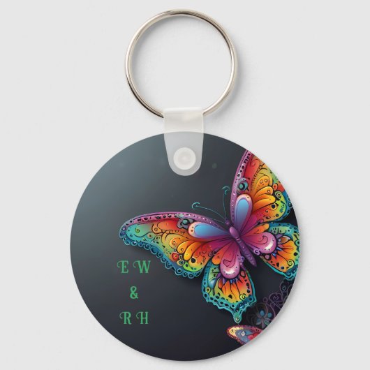 Enchanting Butterfly Bliss Sleutelhanger (Achterkant)